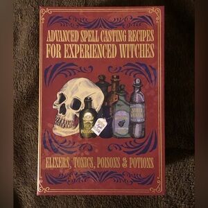 NWT Spell Casting Recipes faux book storage box